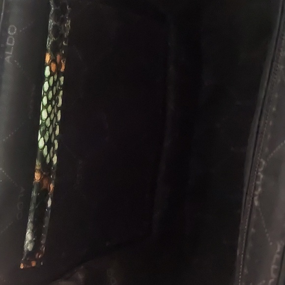 ALDO Multicolor Snakeskin Pattern Small Crossbody Purse 7"x6"x2" - Picture 11 of 17